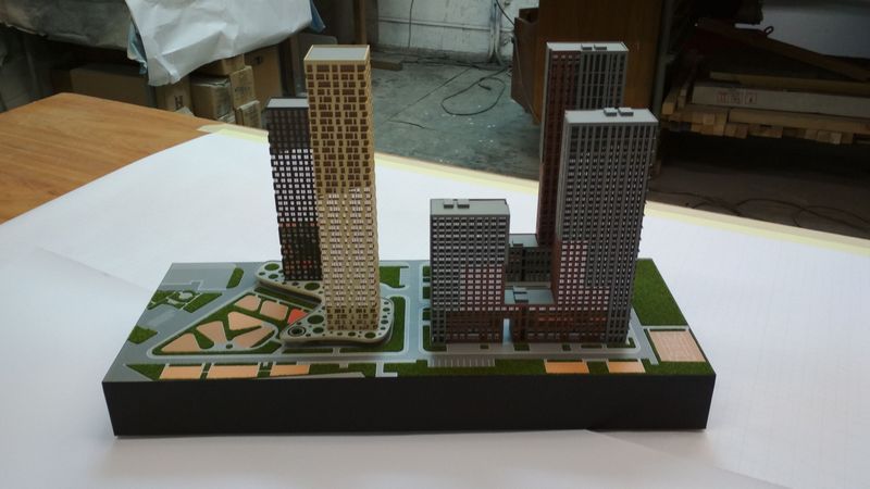 Планировочный макет многофункционального жилого комплекса 3