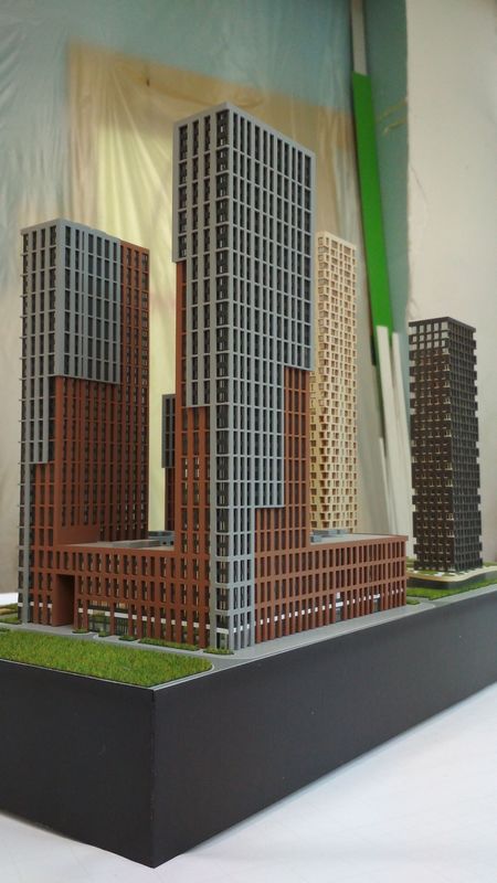 Планировочный макет многофункционального жилого комплекса 4