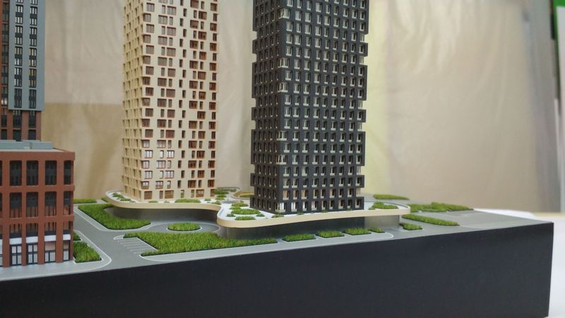 Планировочный макет многофункционального жилого комплекса 5