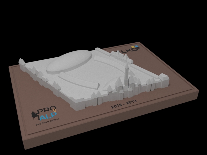 Архитектурная 3D визуализация. Макет «Парк развлечений» - «Остров мечты» г. Москва 3