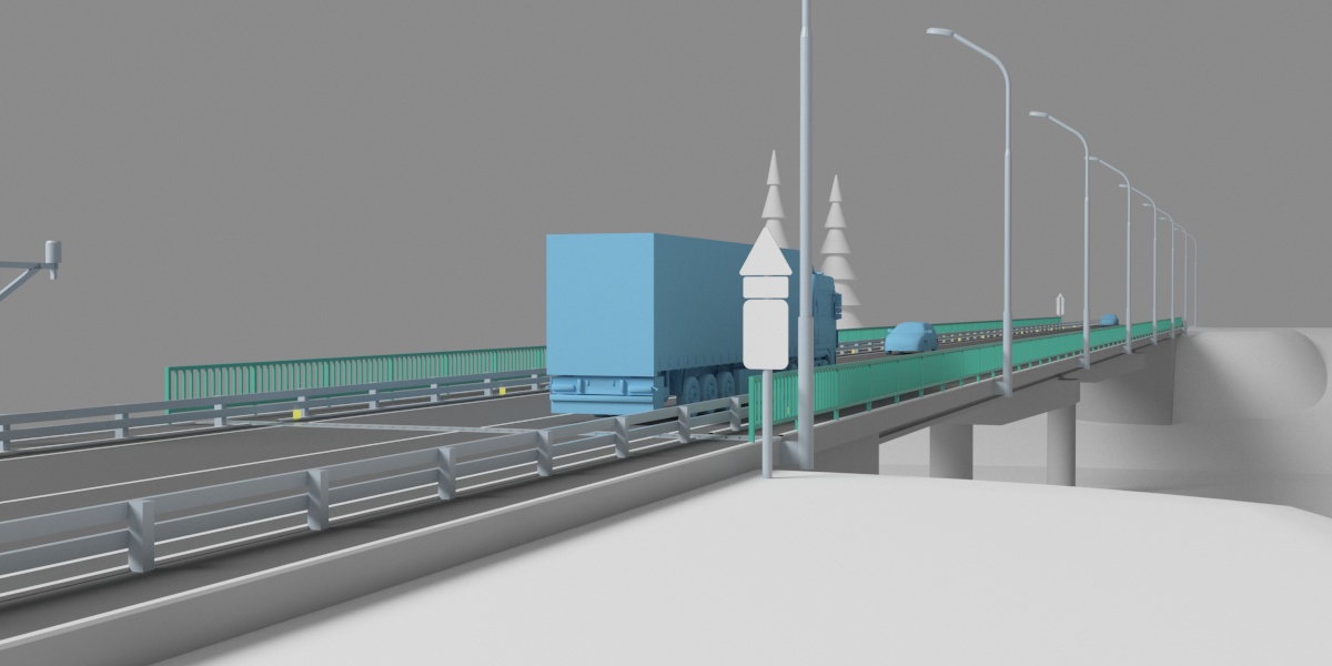 Архитектурная 3D визуализация. Мост 3