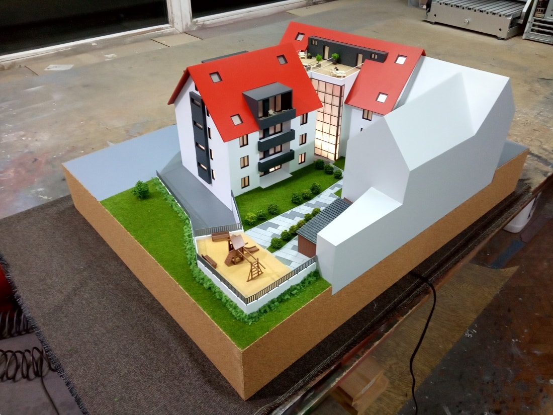 Архитектурный макет. дом в г. Мюнхен Германия 7